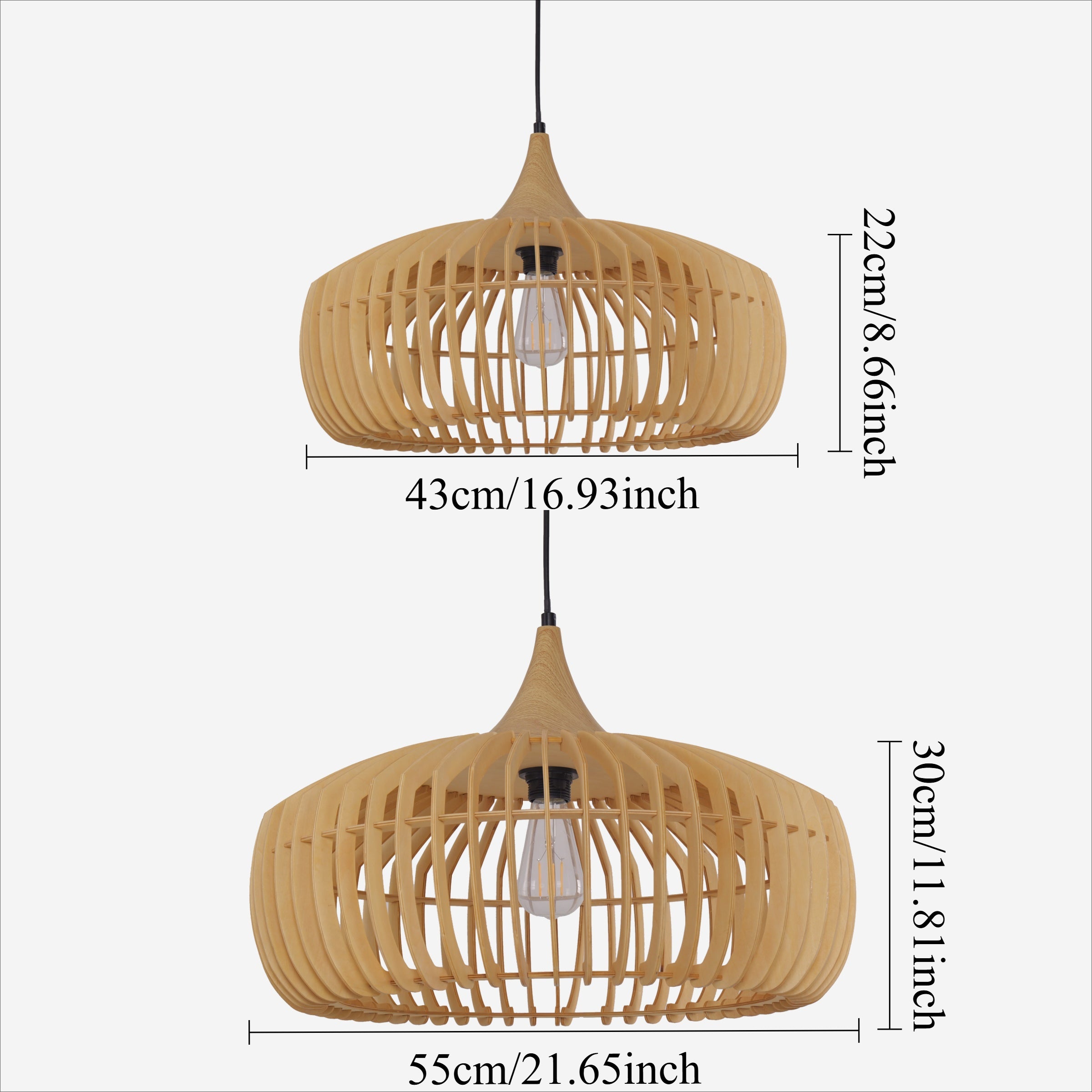 Close-up detail of Rustic Iron Woven Rattan Pendant Light for Dining Room, Reading Corner & pendant