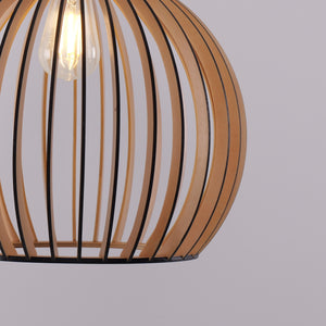 Shadome-Pendant Lights for Kitchen – Tonka Scandinavian LED Wood Pendant pendant light in a home interior