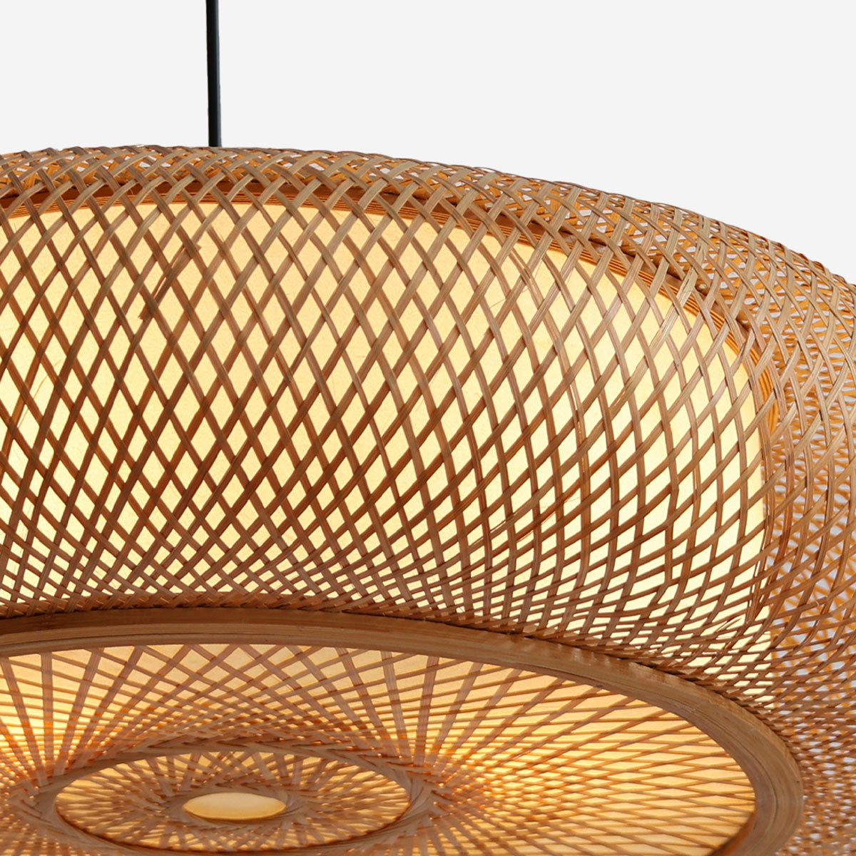 Natural Bamboo Woven Pendant Light for Warm Ambiance Décor