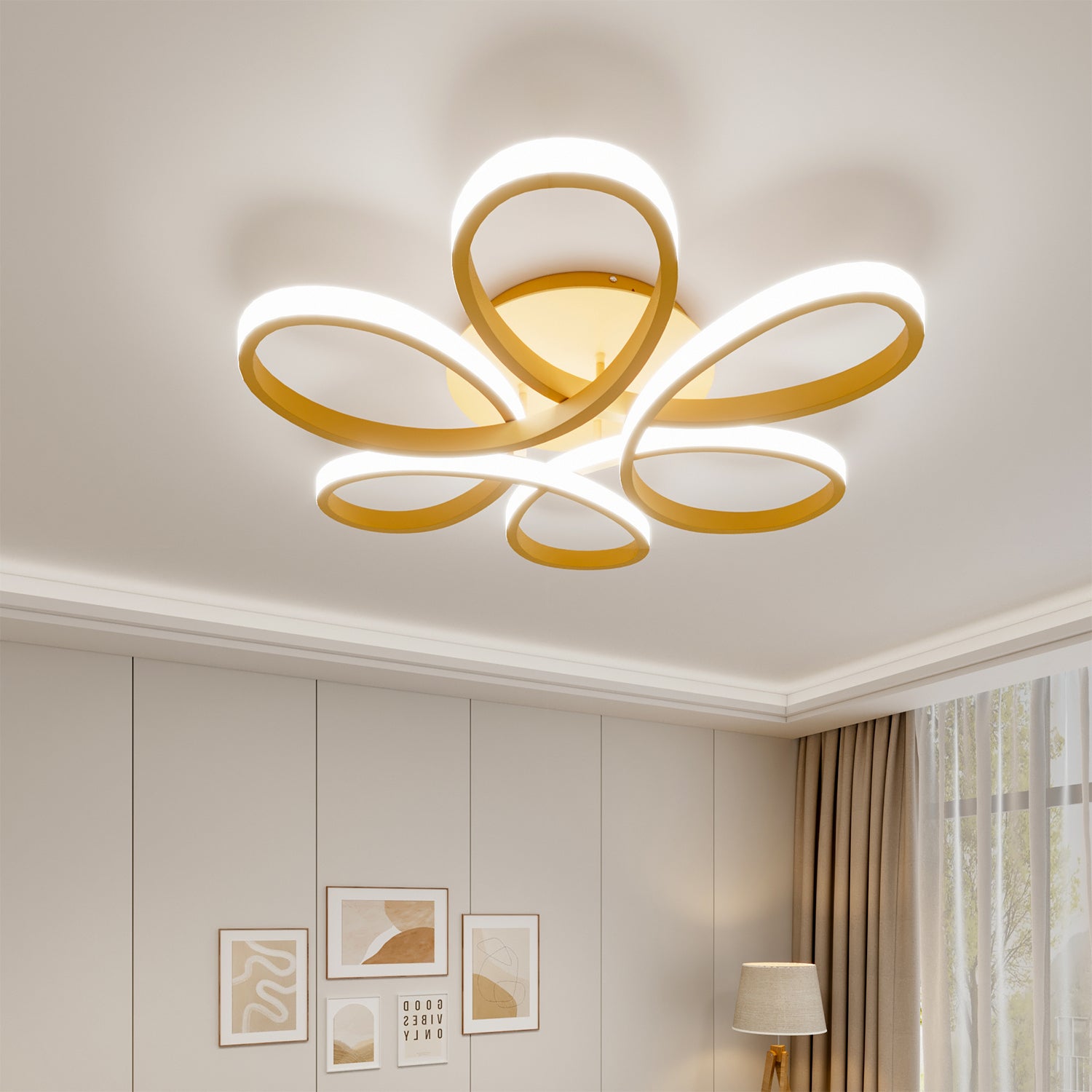 Modern Acrylic Petal LED Kitchen Ceiling Lights