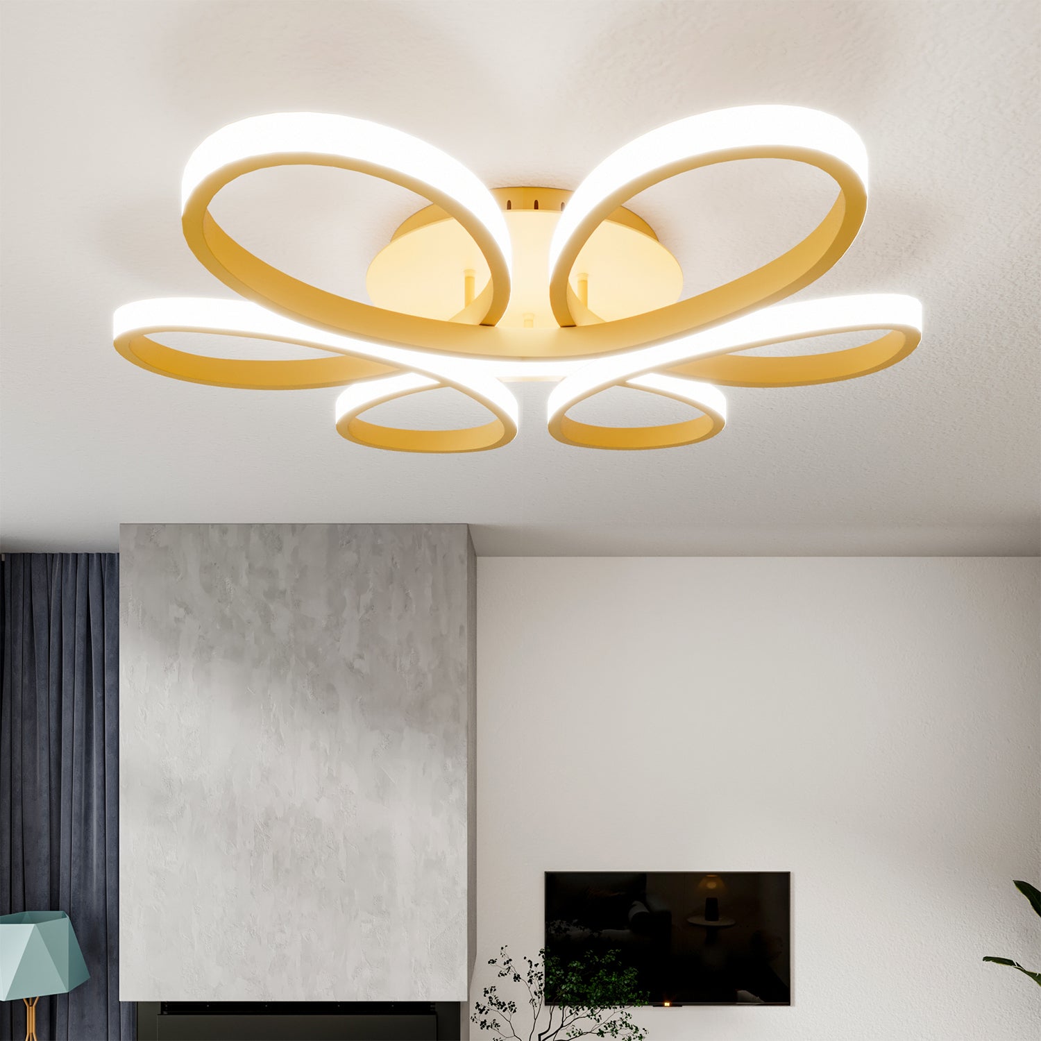 Modern Acrylic Petal LED Kitchen Ceiling Lights