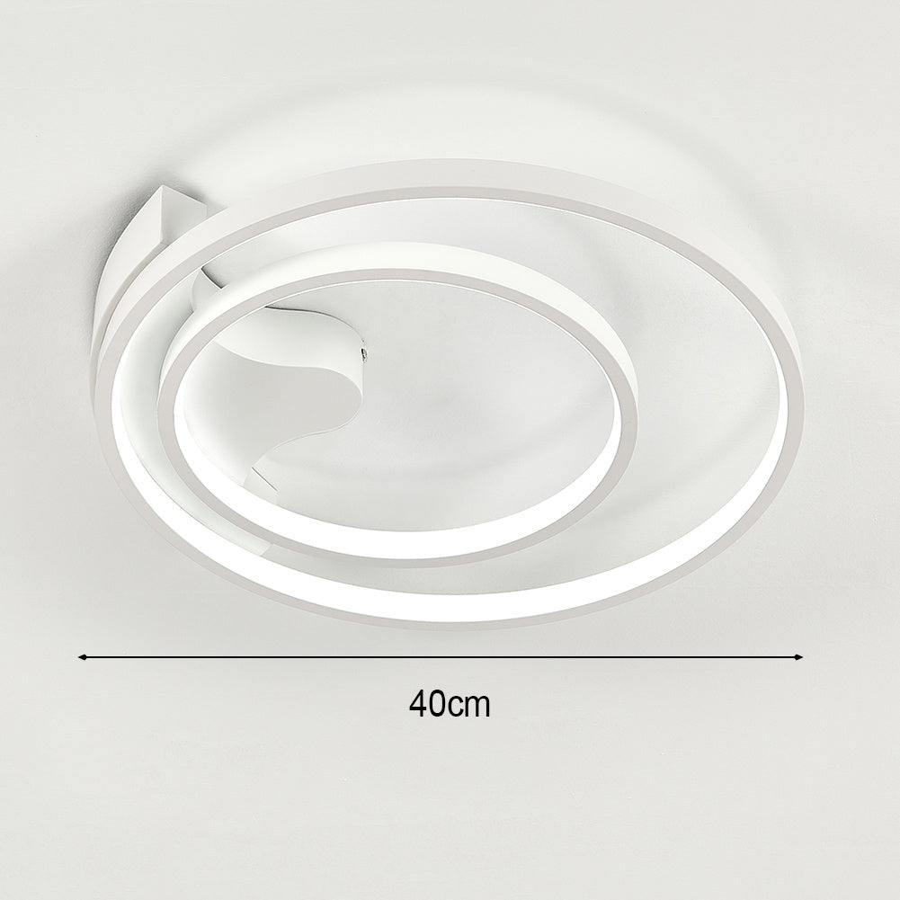 Circular LED Ceiling Light with Double Shades, Dimmable/Non-Dimmable