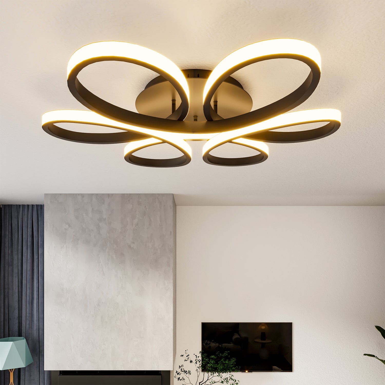 Modern Acrylic Petal LED Kitchen Ceiling Lights