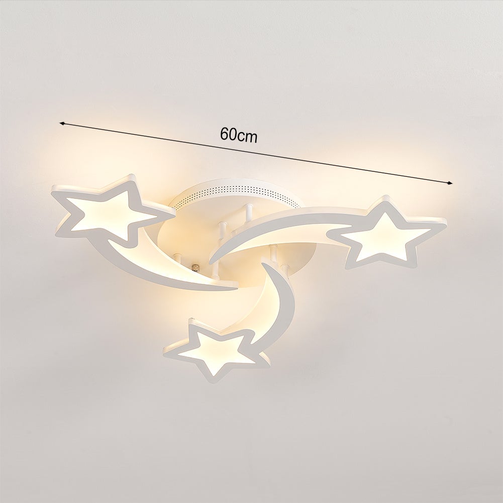 Modern LED Ceiling Light with Star Lampshades