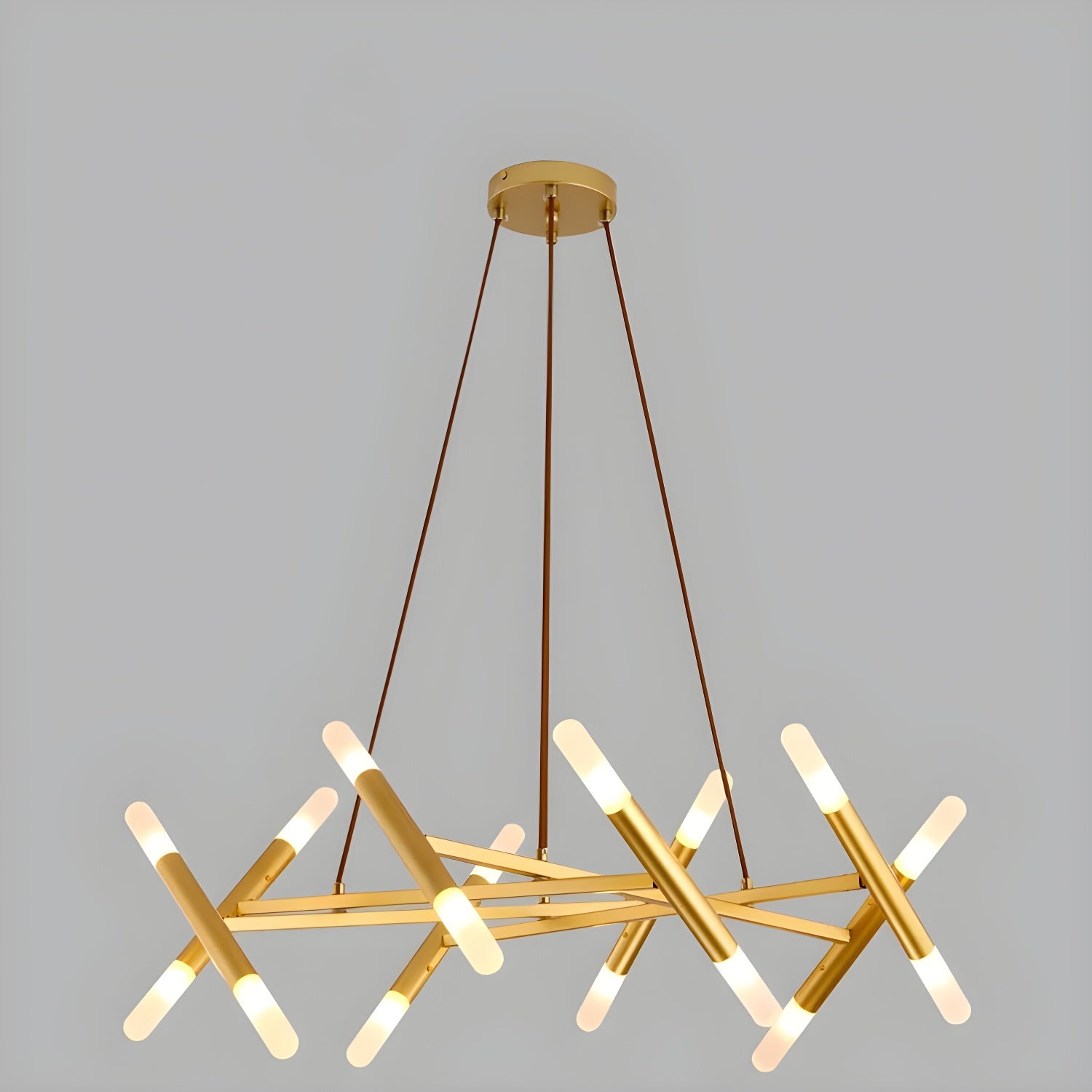 LED Modern Geometric Chandelier Creative Illumination for Contemporary Spaces