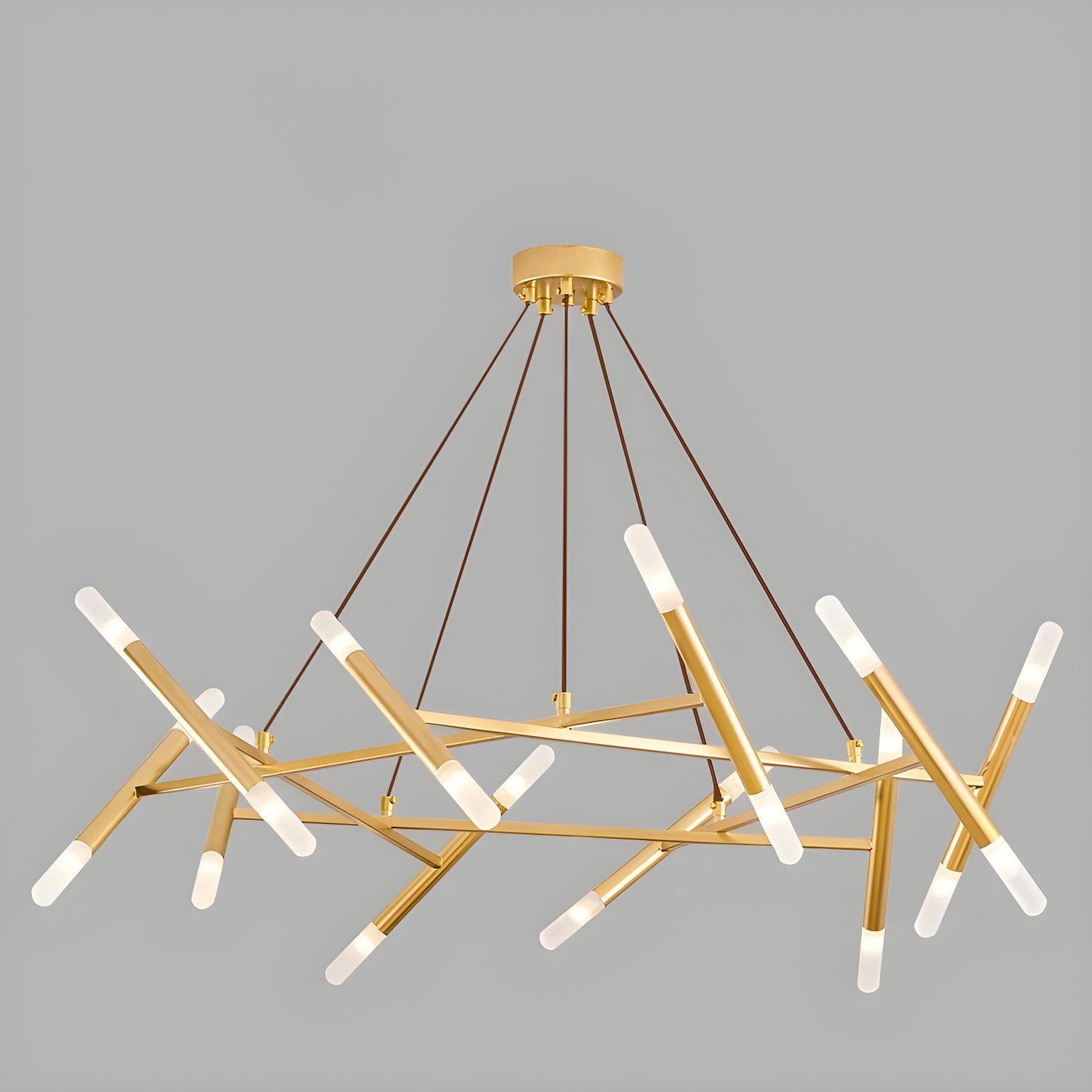 LED Modern Geometric Chandelier Creative Illumination for Contemporary Spaces