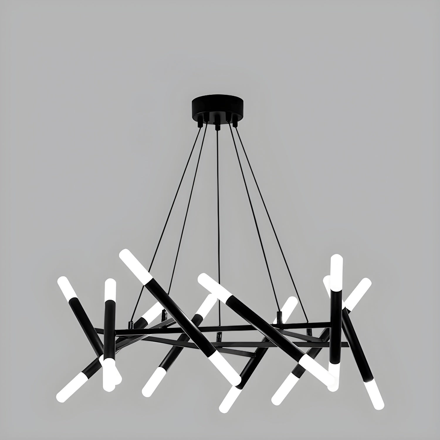 LED Modern Geometric Chandelier Creative Illumination for Contemporary Spaces