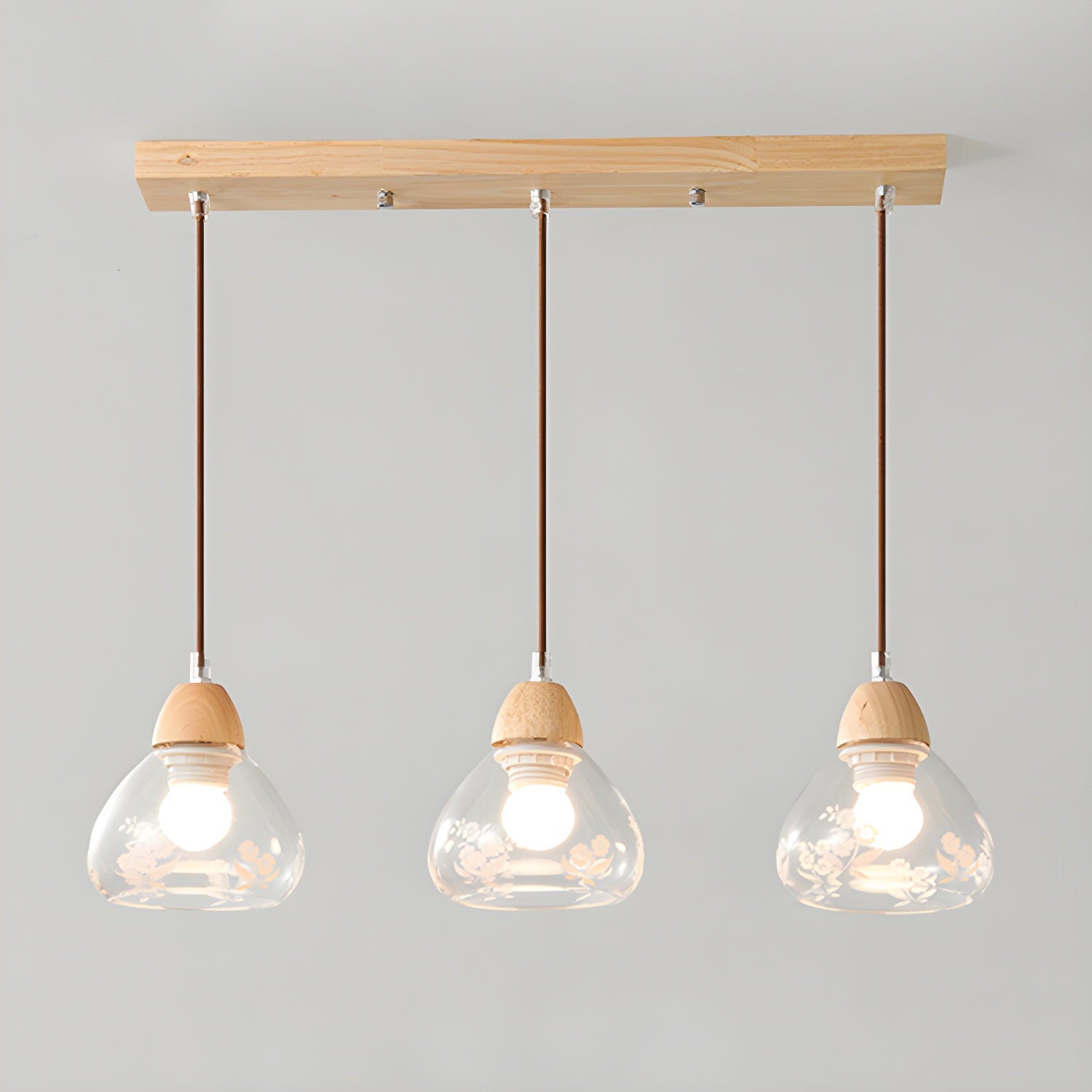 3-Light Modern simple geometric glass Pendent Light for Dinning Area