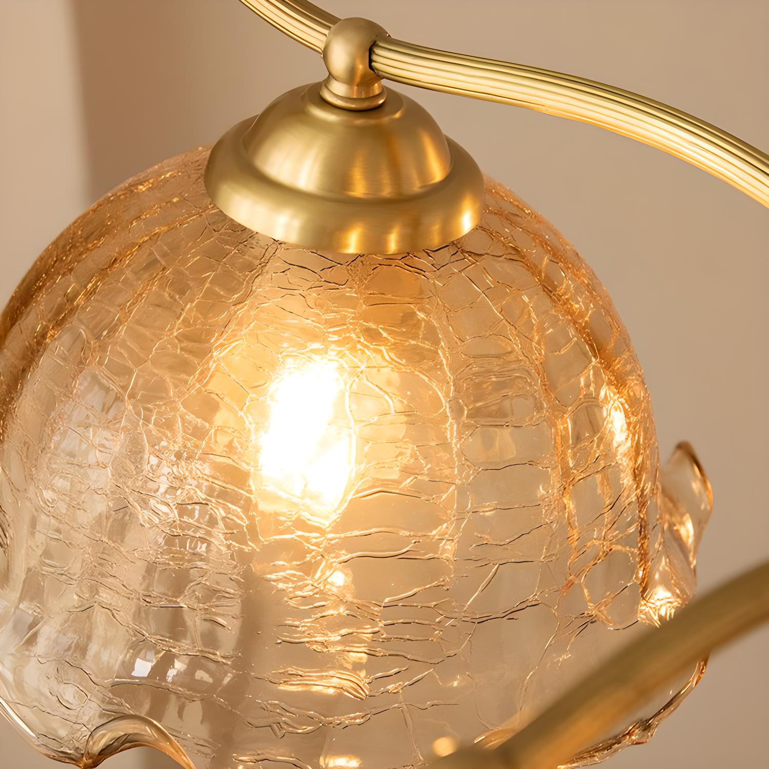 Retro Elegance Artistic LED Brass Pendant Light