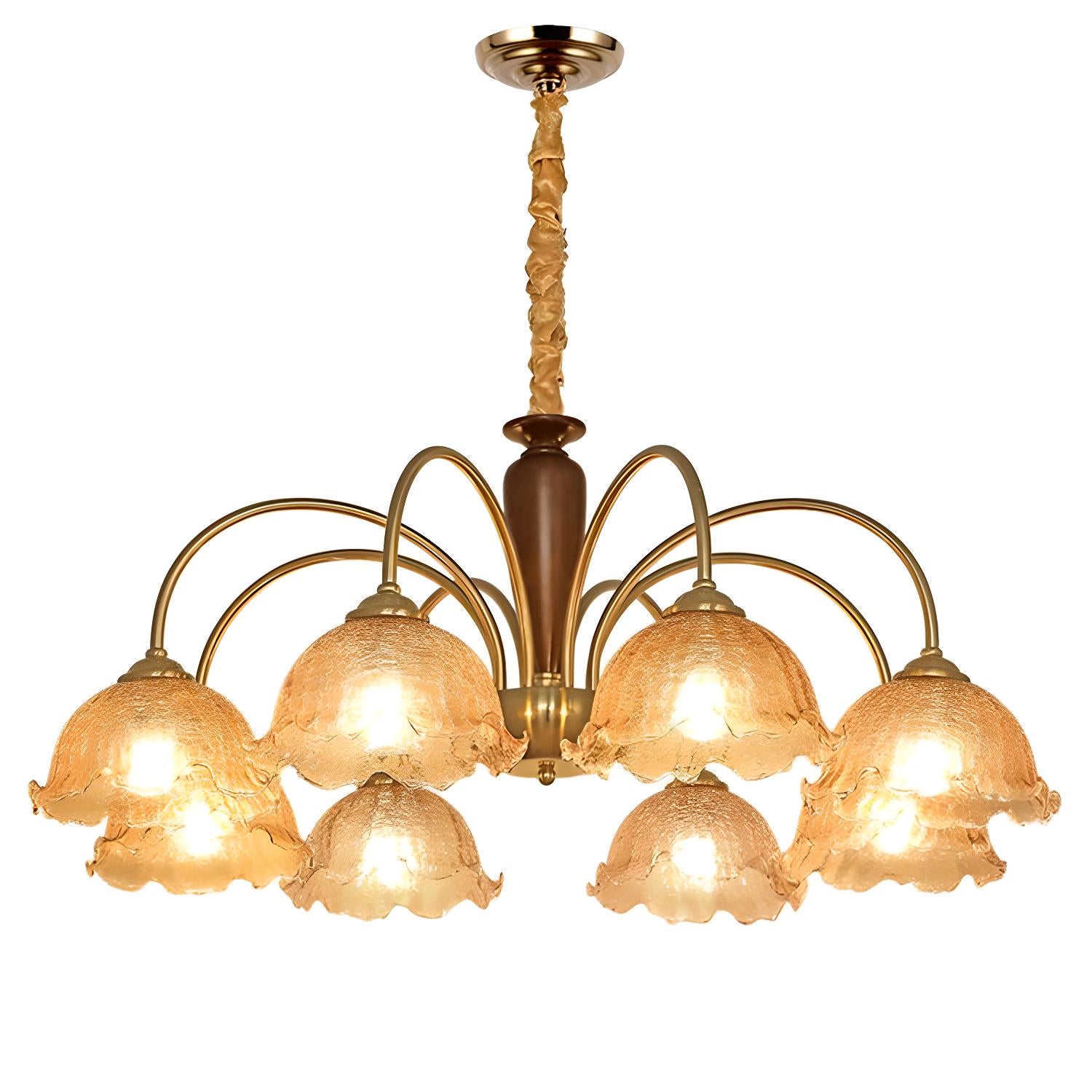 Vintage Adjustable Design Glass Pendant Light Fixtures