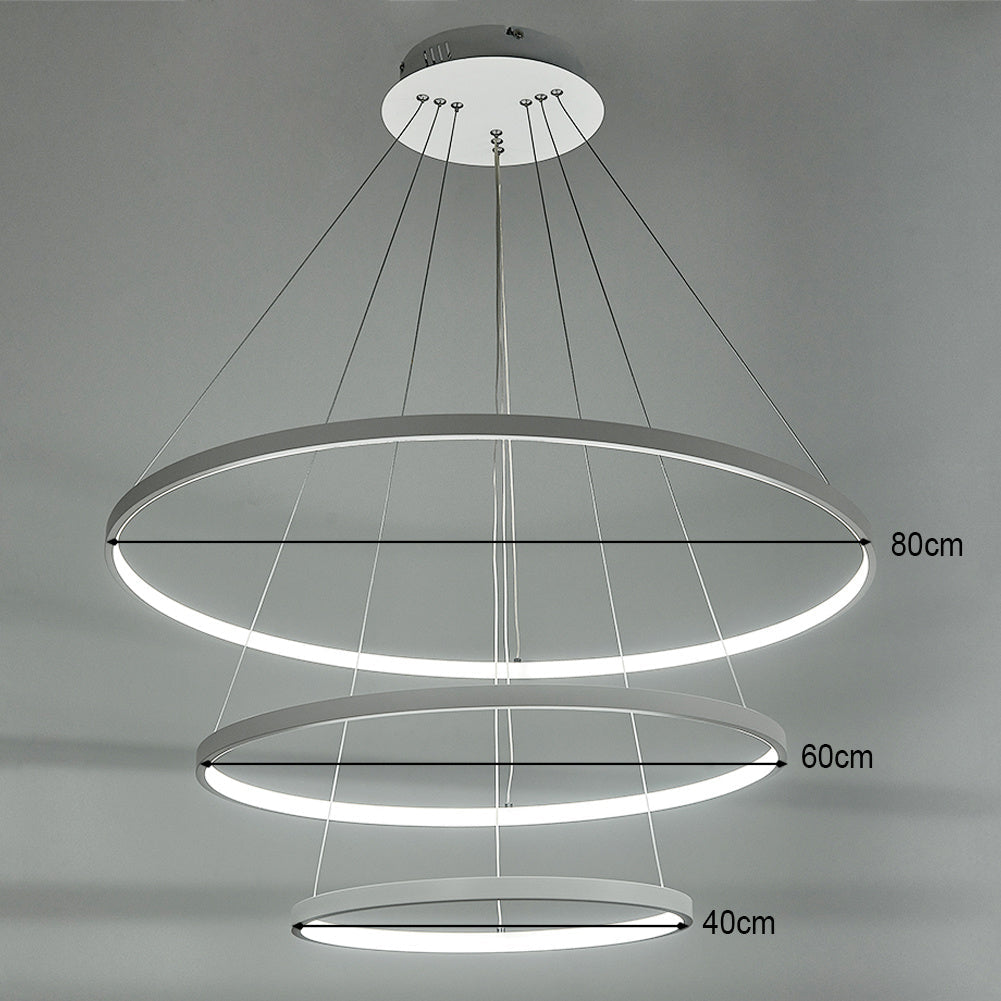 Modern 3 Acrylic Ring Led Pendant