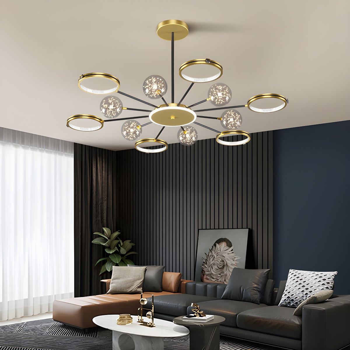 Stylish Simple Creative Personalized Full Star Ceiling Light