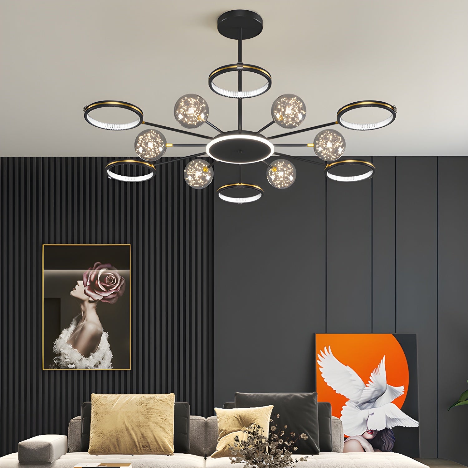 Stylish Simple Creative Personalized Full Star Ceiling Light