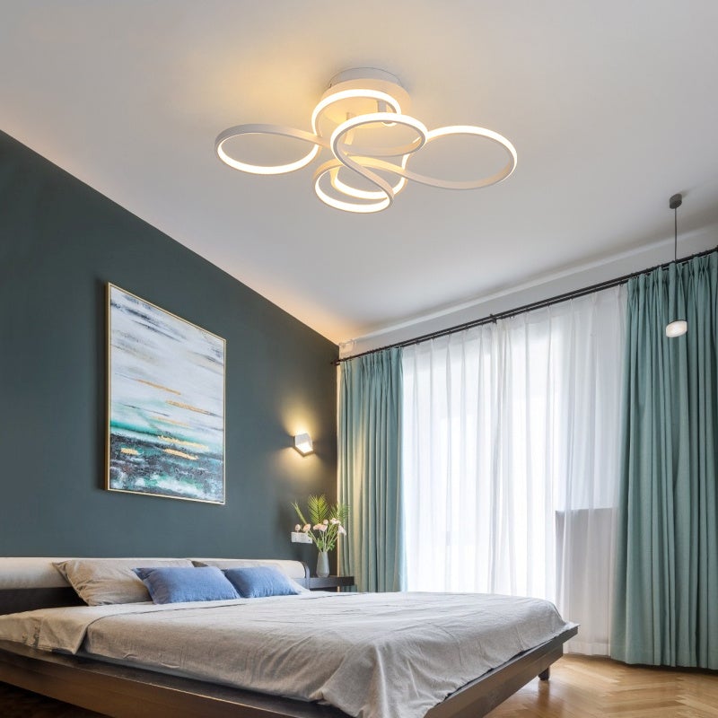 Modern LED Ceiling Light with Irregular Lampshades