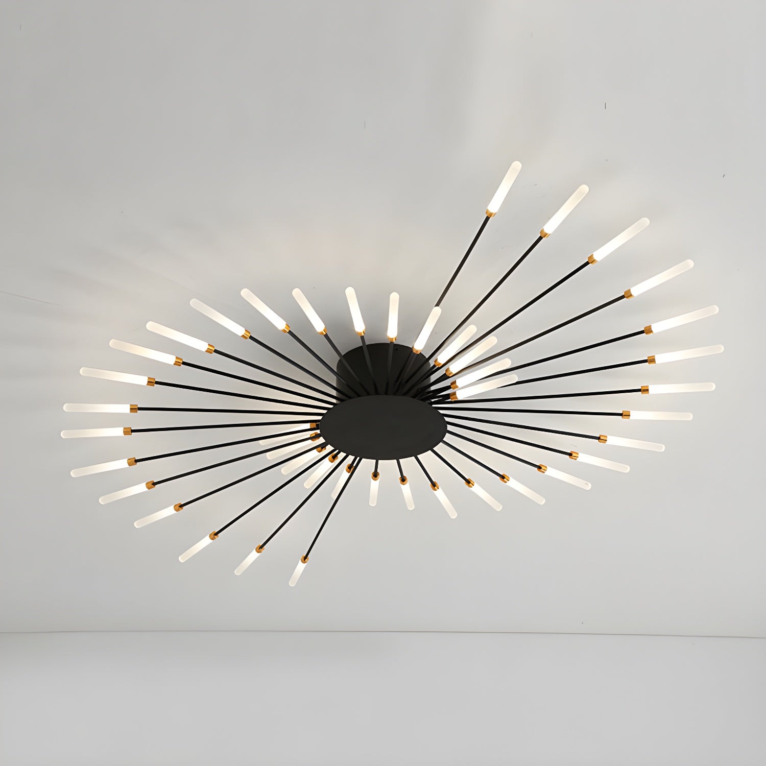 Modern Creativity LED Semi Flush Mount Metal Ceiling Light