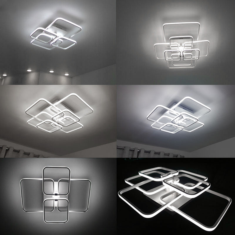 152w Square LED Ceiling Light Lamp Chandelier Lights Living Bedroom