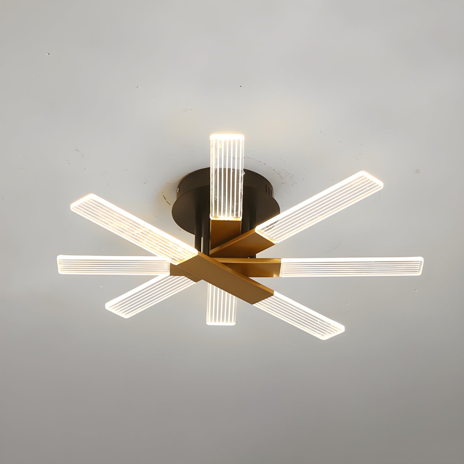 LED Modern Creative Metal Flush Ceiling Light Fixture for Living Room