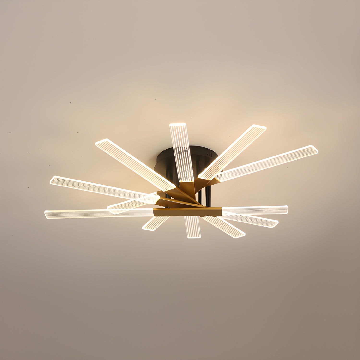 LED Modern Creative Metal Flush Ceiling Light Fixture for Living Room