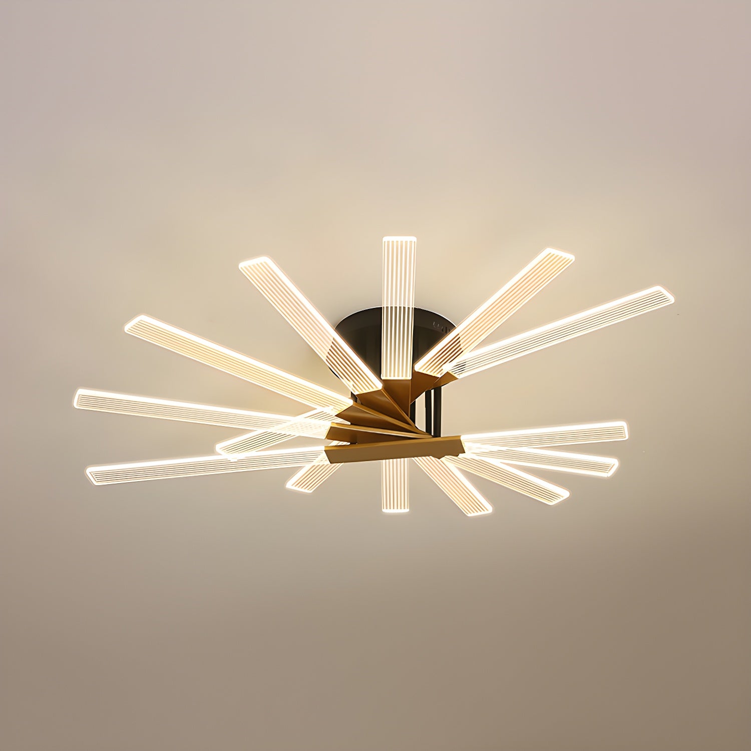 LED Modern Creative Metal Flush Ceiling Light Fixture for Living Room