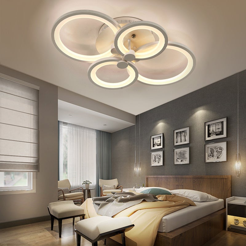 4/6/8 Rings Circle LED Kitchen Ceiling Lights Dimmable/Non-Dimmable