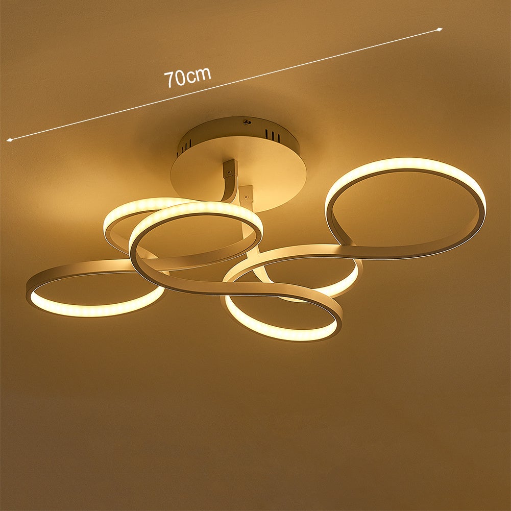 Modern LED Ceiling Light with Irregular Lampshades