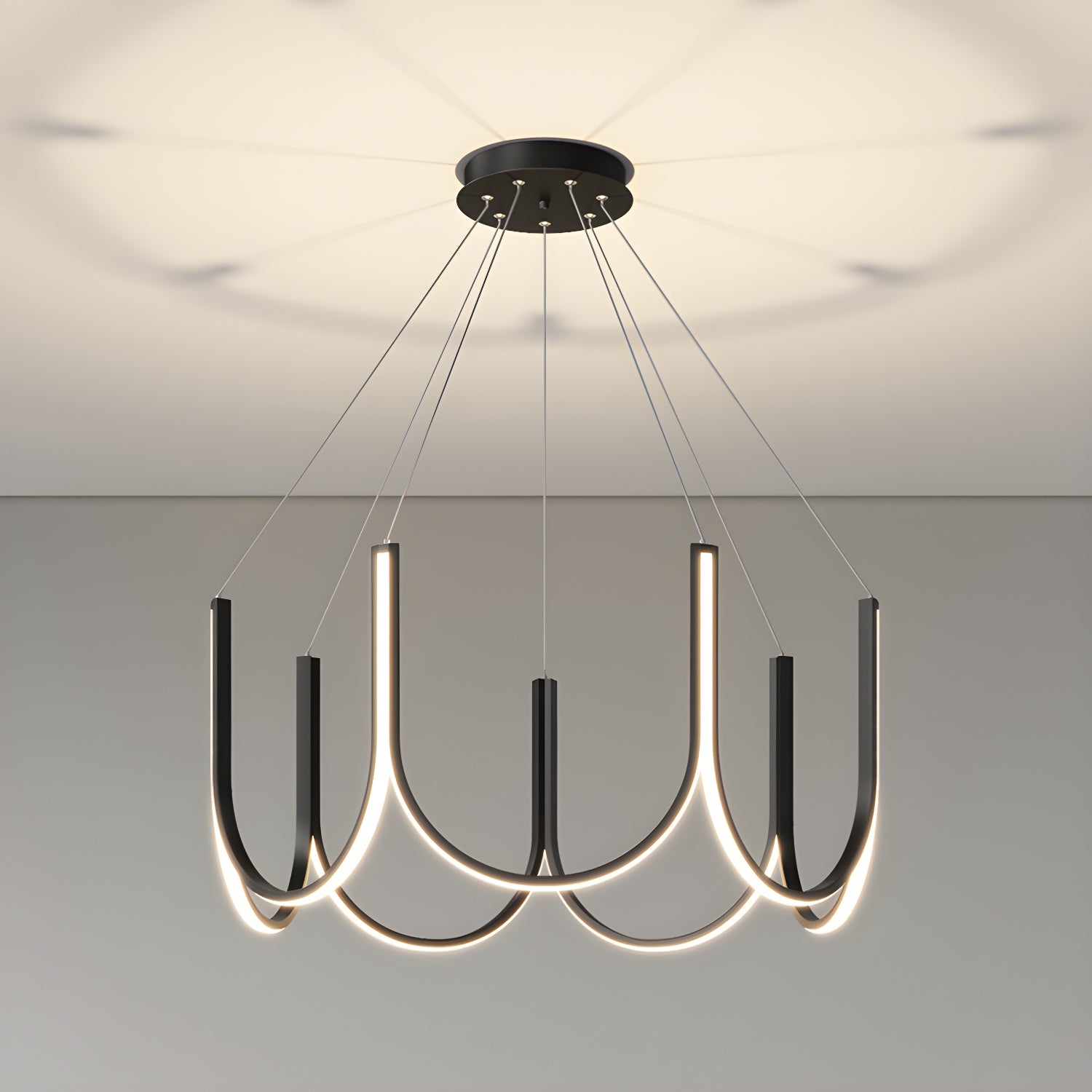 Modern Style Strip Shape LED Pendant for Contemporary Living Spaces