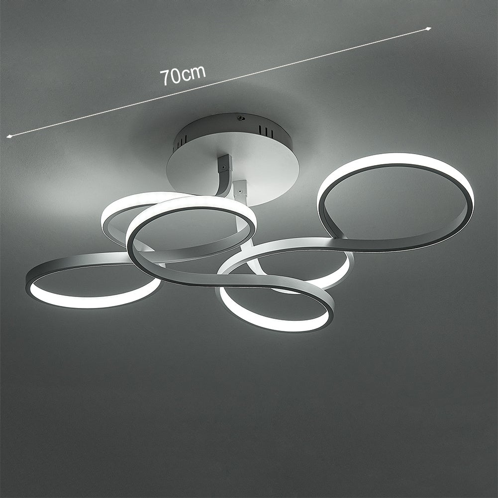 Modern LED Ceiling Light with Irregular Lampshades