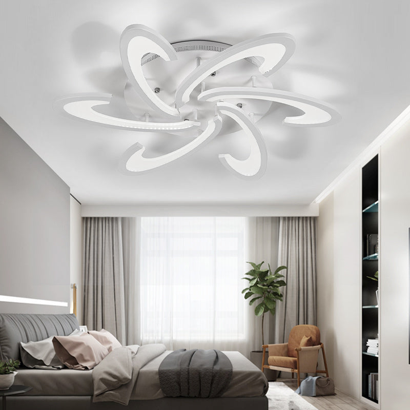 Modern LED Ceiling Light with Arc Spreading - Non-Dimmable