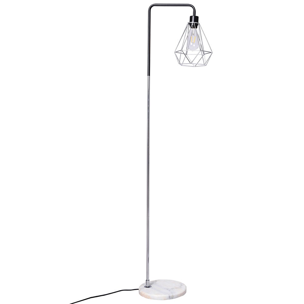 Modern Floor Lamp with Marble Base - Dimmable