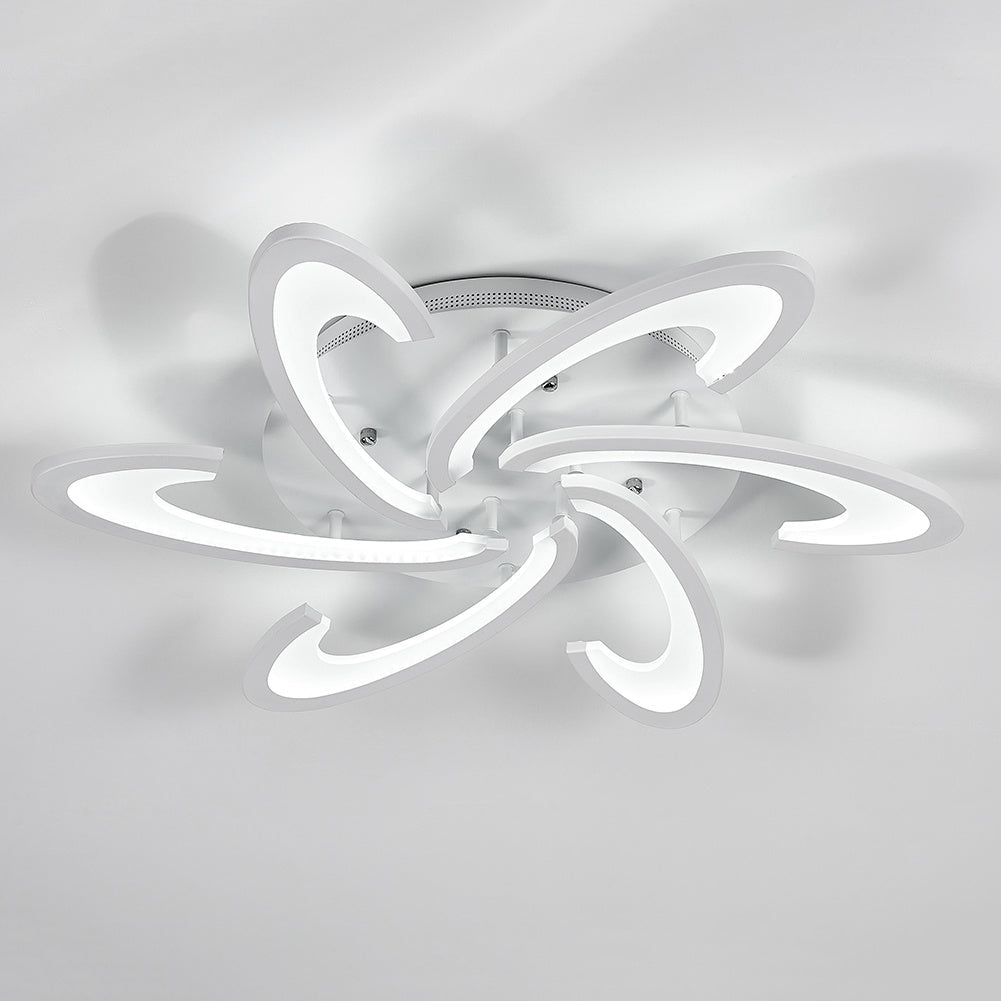 Modern LED Ceiling Light with Arc Spreading - Non-Dimmable