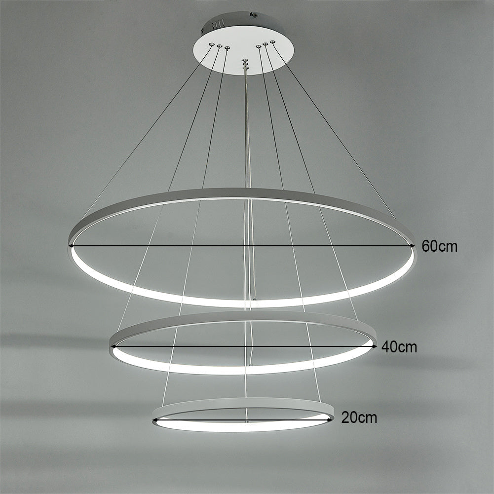 Modern LED Pendant with 3 Circle Rings