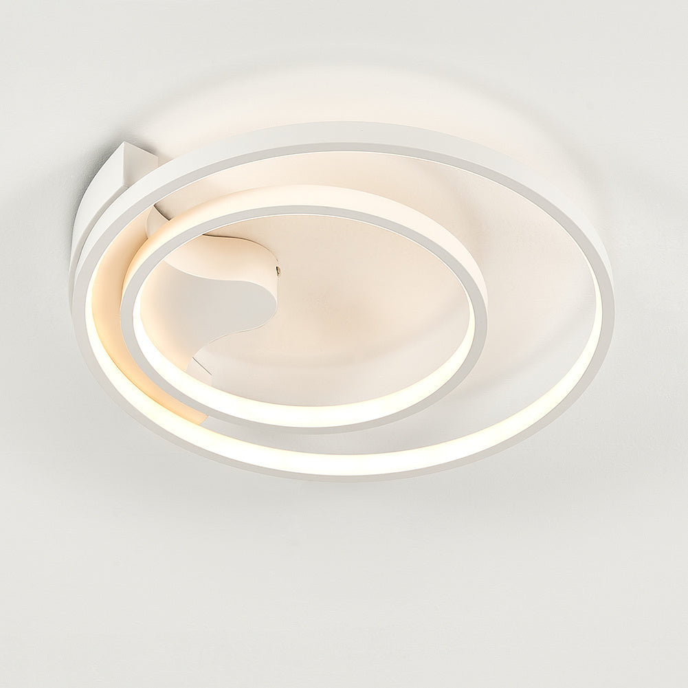 Circular LED Ceiling Light with Double Shades, Dimmable/Non-Dimmable