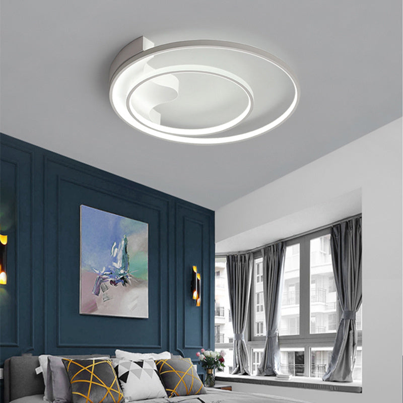 Circular LED Ceiling Light with Double Shades, Dimmable/Non-Dimmable