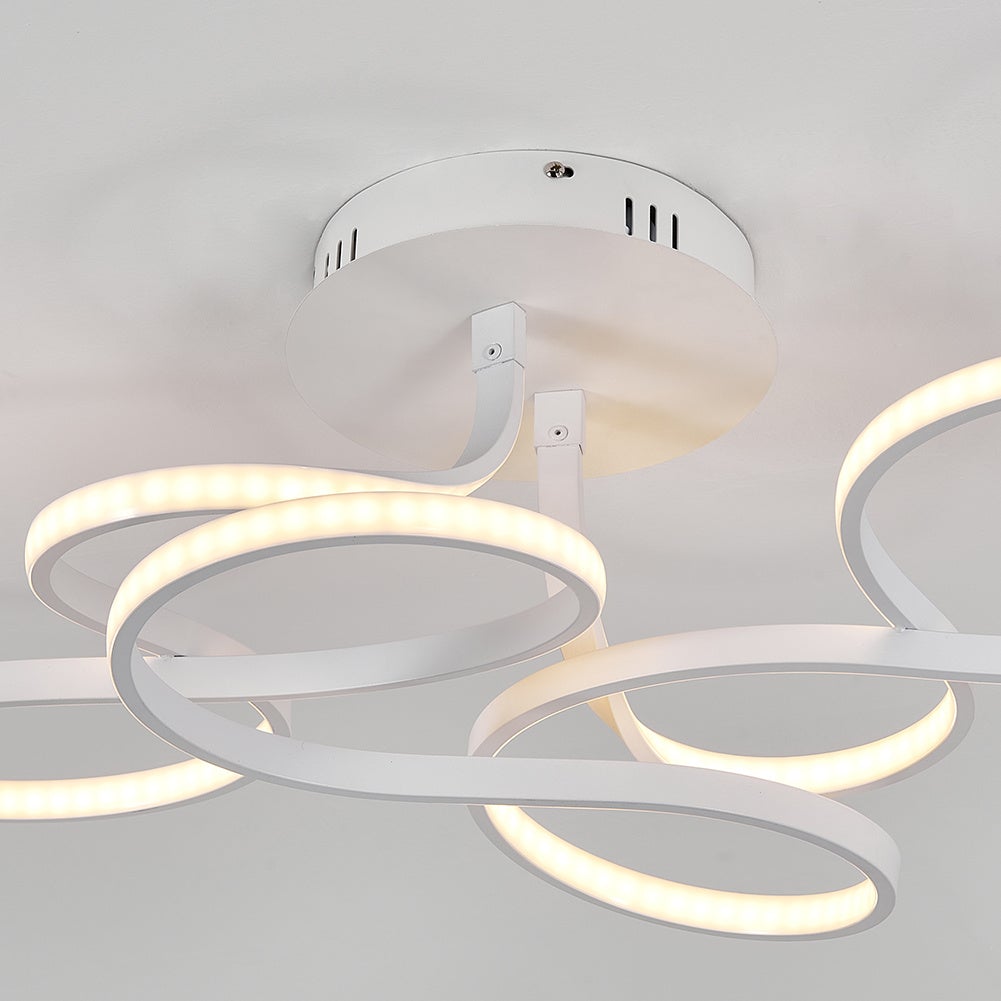 Modern LED Ceiling Light with Irregular Lampshades