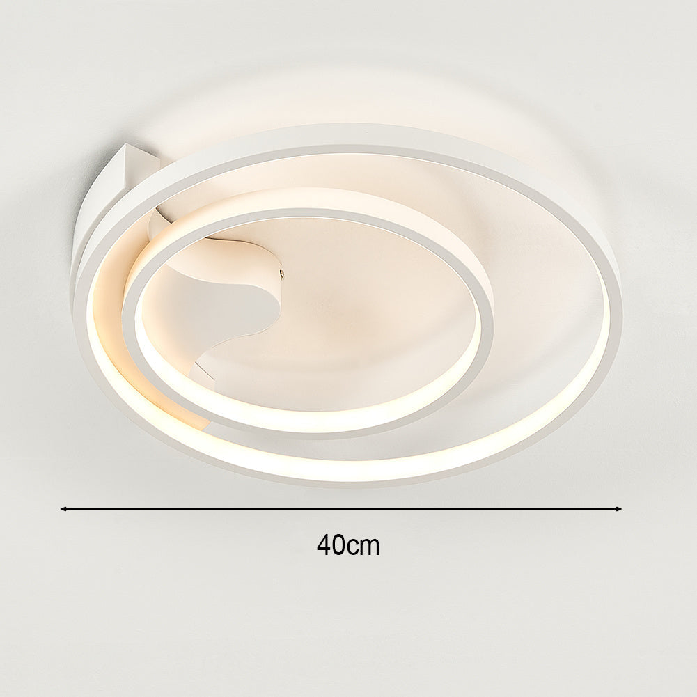 Circular LED Ceiling Light with Double Shades, Dimmable/Non-Dimmable